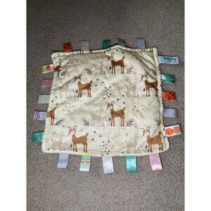 Taggies Signature Collection Mary Meyer Deer Fawn Security Blanket Pink 12x12